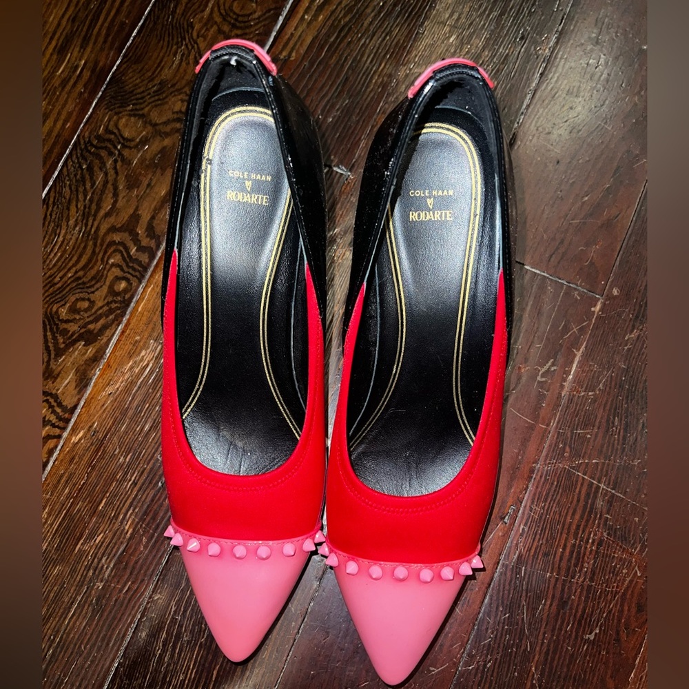 Cole Haan Multicolor stilletos, worn once, in very good condition.